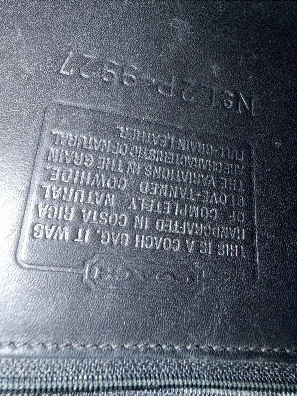 Coach Black Leather Vintage Willis bag - Picture 10 of 10